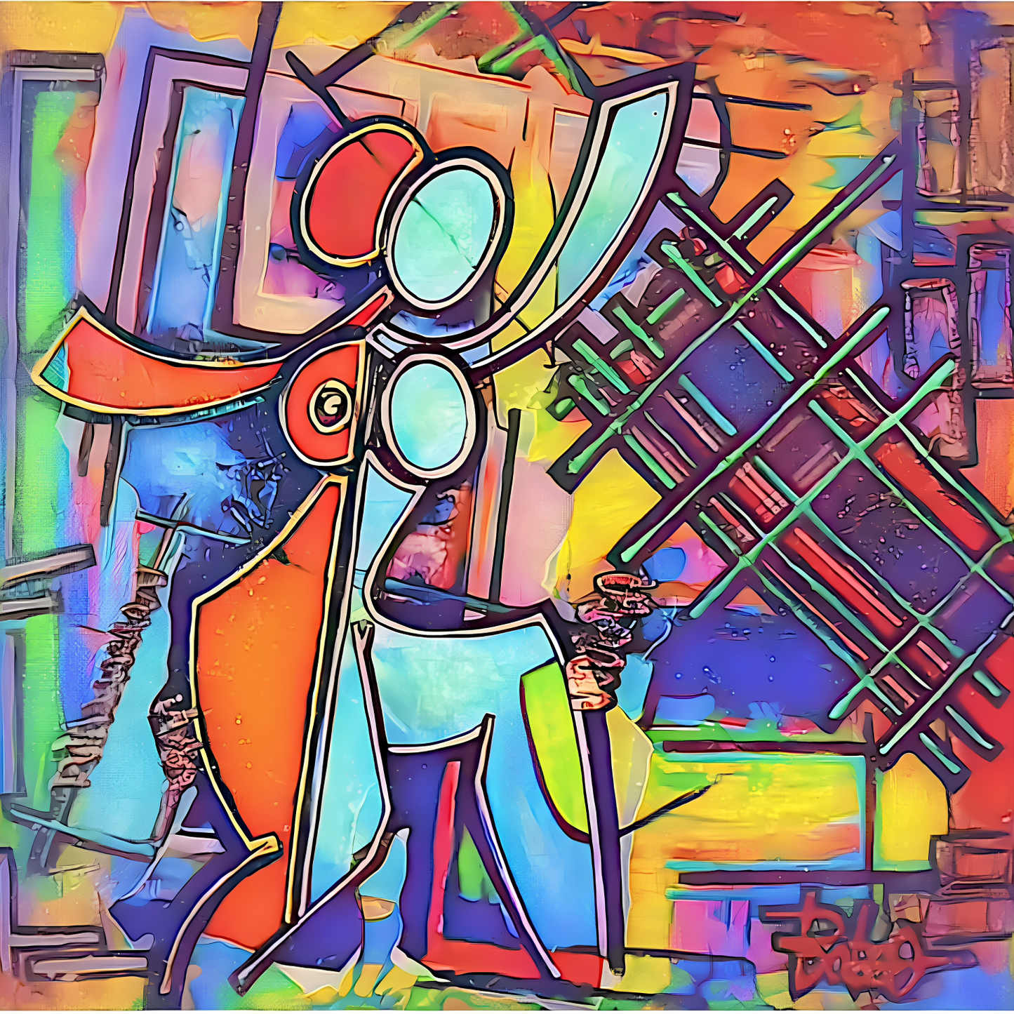 Oeuvre N° 6 . LAJWA 1 | BABOO MELIBOO - "La Danse du Lâcher-Prise"