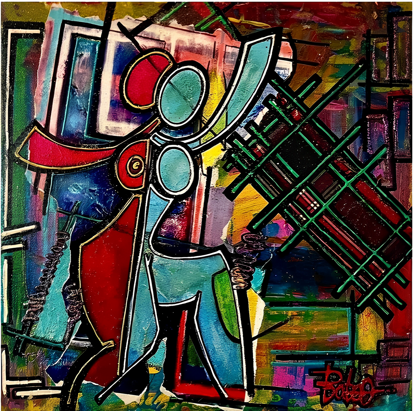 Oeuvre N° 6 . LAJWA 1 | BABOO MELIBOO -  "La Danse du Lâcher-Prise"